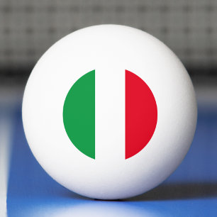Balle De Ping Pong Italie Drapeau italien Rouge Blanc Vert Italia