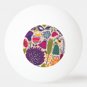 Balle De Ping Pong Jardin tropical : collection motif de printemps.