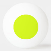 Balle De Ping Pong Jaune Chartreuse uni (Dos)