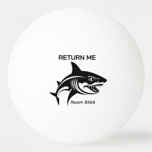 Balle De Ping Pong Je Mords Retournez-Moi REQUIN Grand Blanc Bateau d