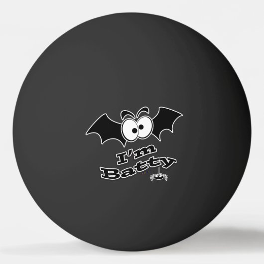 Balle De Ping Pong Je suis Batty Crazy Eyes (Devant)
