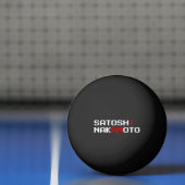 BALLE DE PING PONG JE SUIS SATOSHI NAKAMOTO PING PONG BALL (Filet)