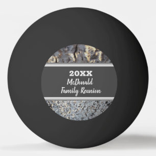Balle De Ping Pong Jeux de la Réunion familiale Snakeskin Motif Gris