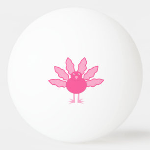 Balle De Ping Pong Joli bébé rose fille Thanksgiving Turquie