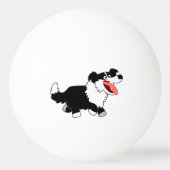 Balle De Ping Pong Joli Cartoon Bordure Collie Ping Pong Ball (Dos)