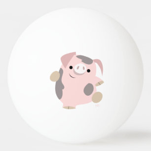 Balle De Ping Pong Joli Cartoon Dancing Pig Ping Pong Ball