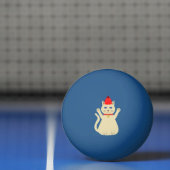 Balle De Ping Pong Joli Chat de Noël (Filet)