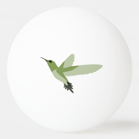 Balle De Ping Pong Joli colibri vert (Devant)
