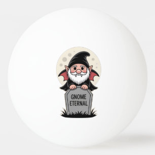 Balle De Ping Pong Joli gnome vampire de dessin animé debout devant u