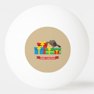 Balle De Ping Pong Joli Robin Et Les Quatre Cadeaux Colorés