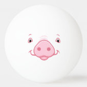 Balle De Ping Pong Joli visage de cochon rose (Dos)