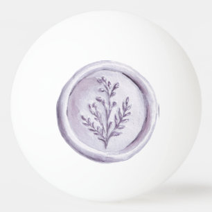 Balle De Ping Pong Jolies fleurs de lavande violette