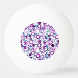 Balle De Ping Pong Jolis motifs de fleurs soleils colorés