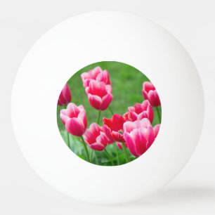 Balle De Ping Pong Jolis tulipes écarlates dans le jardin