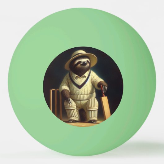 Balle De Ping Pong Joueur de cricket Sloth (Devant)