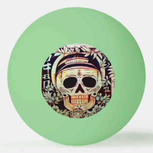 Balle De Ping Pong Jour de la coupe du crâne mort (3)