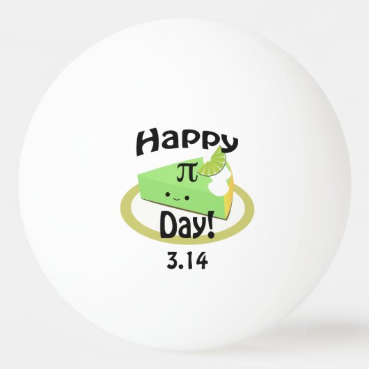 Balle De Ping Pong Jour Pi Joyeux (Devant)