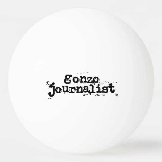 Balle De Ping Pong Journaliste Gonzo (Devant)
