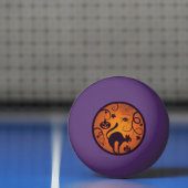 Balle De Ping Pong Joyeuse lanterne d'Halloween araignées et chauves- (Filet)