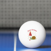 Balle De Ping Pong Joyeux anniversaire ! Escargot Confetti (Filet)