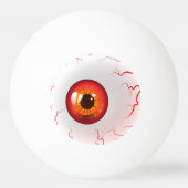 Balle De Ping Pong Joyeux Halloween ! Éffrayant Red Eyeball (Devant)