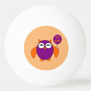 Balle De Ping Pong Joyeux Halloween Party Owl Ping Pong Ball