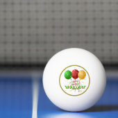 Balle De Ping Pong Joyeux Noël, conception festive, (Filet)