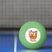 Balle De Ping Pong Joyeux Noël Sloth | Vacances (Filet)