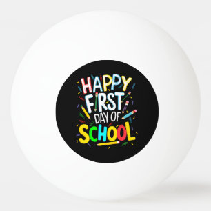 Balle De Ping Pong Joyeux premier jour de rentrée des classes