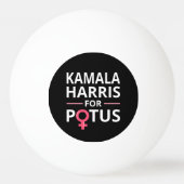 Balle De Ping Pong Kamala Harris pour POTUS I (Dos)