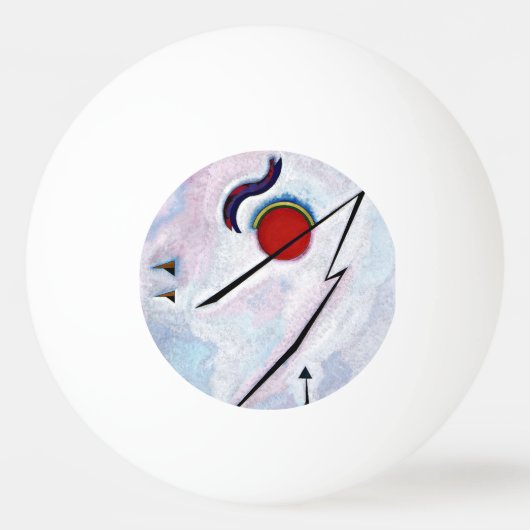 Balle De Ping Pong Kandinsky - Ligne angulaire (Devant)