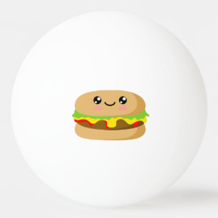 Balle De Ping Pong Kawaii Burger