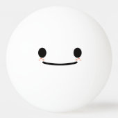 Balle De Ping Pong Kawaii Cute Face Drôle. Emoji. Émoticône. (Dos)