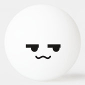 Balle De Ping Pong Kawaii Cute Face Drôle. Emoji. Émoticône. (Dos)