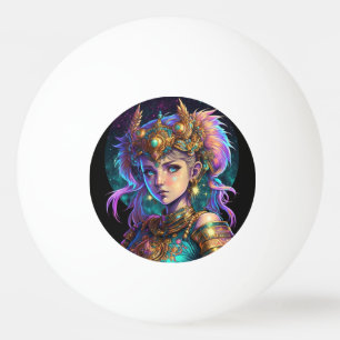 Balle De Ping Pong Kawaii fille guerrière spatiale
