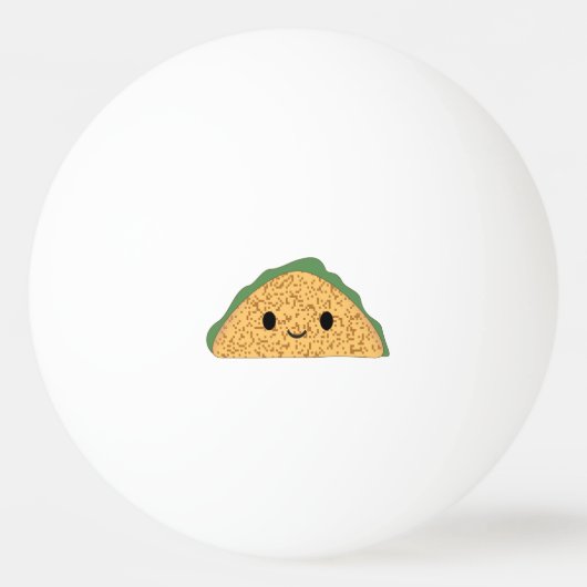 Balle De Ping Pong Kawaii Taco (Devant)