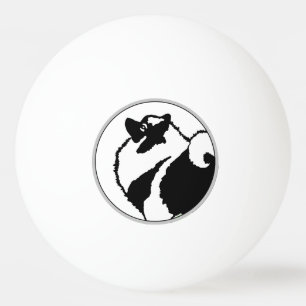Balle De Ping Pong Keeshond Graphics - Cute Original Chig Art