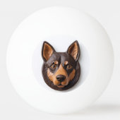 Balle De Ping Pong Kelpie Chien australien 3D inspiré (Dos)