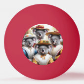 Balle De Ping Pong Koala Little Femmes (Dos)