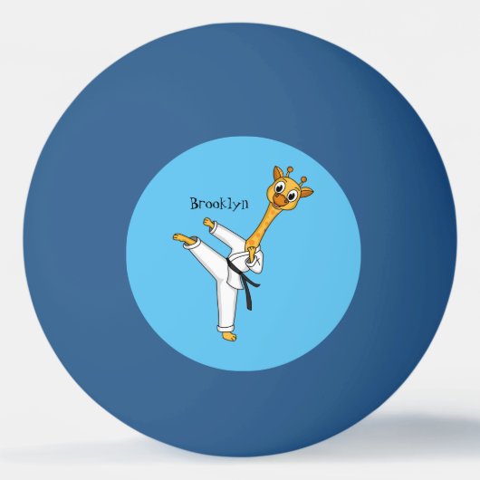 Balle De Ping Pong Kung Fu giraffe (Devant)