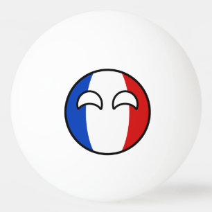 Balle De Ping Pong La France Geeky tendante drôle Countryball
