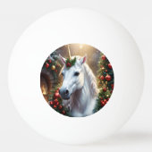 Balle De Ping Pong «La Licorne de Noël» (Dos)