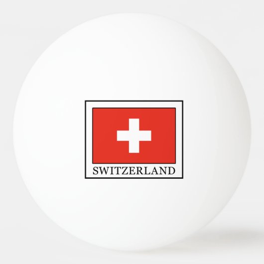 Balle De Ping Pong La Suisse (Devant)