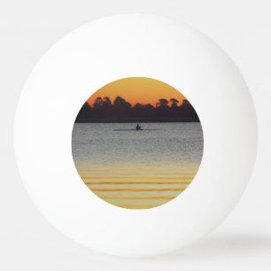 Balle De Ping Pong Lac Wendouree Calme Avant la Tombée de la Nuit