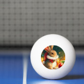 Balle De Ping Pong Lapin de Noël (1) (Filet)