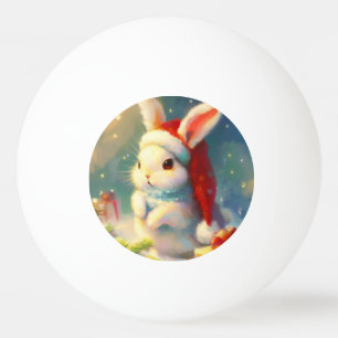 Balle De Ping Pong Lapin de Noël (2)