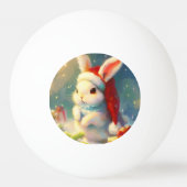 Balle De Ping Pong Lapin de Noël (2) (Dos)