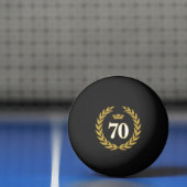 Balle De Ping Pong Laurel Wreath et Crown 70e anniversaire (Filet)