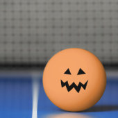 Balle De Ping Pong Le chef orange de citrouille de Halloween (Filet)