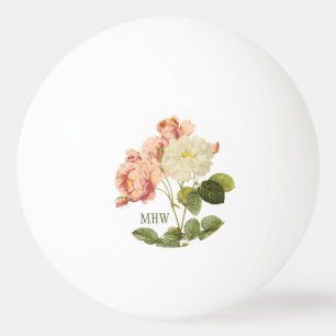 Balle De Ping Pong Le cru fleurit les boules de ping-pong faites sur